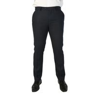Oscar - Pantalones de tweed de mezcla de lana azul marino para hombre