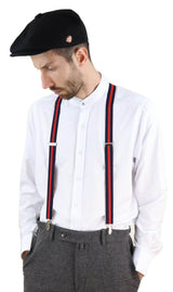 Tirantes clásicos de rayas para hombre