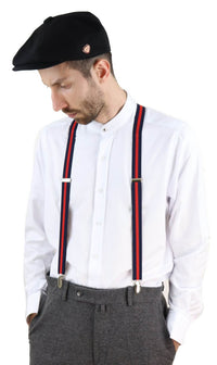 Tirantes clásicos de rayas para hombre