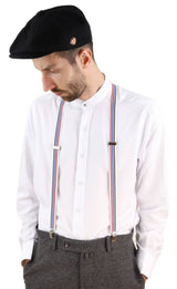 Tirantes clásicos de rayas para hombre