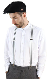 Tirantes clásicos de rayas para hombre
