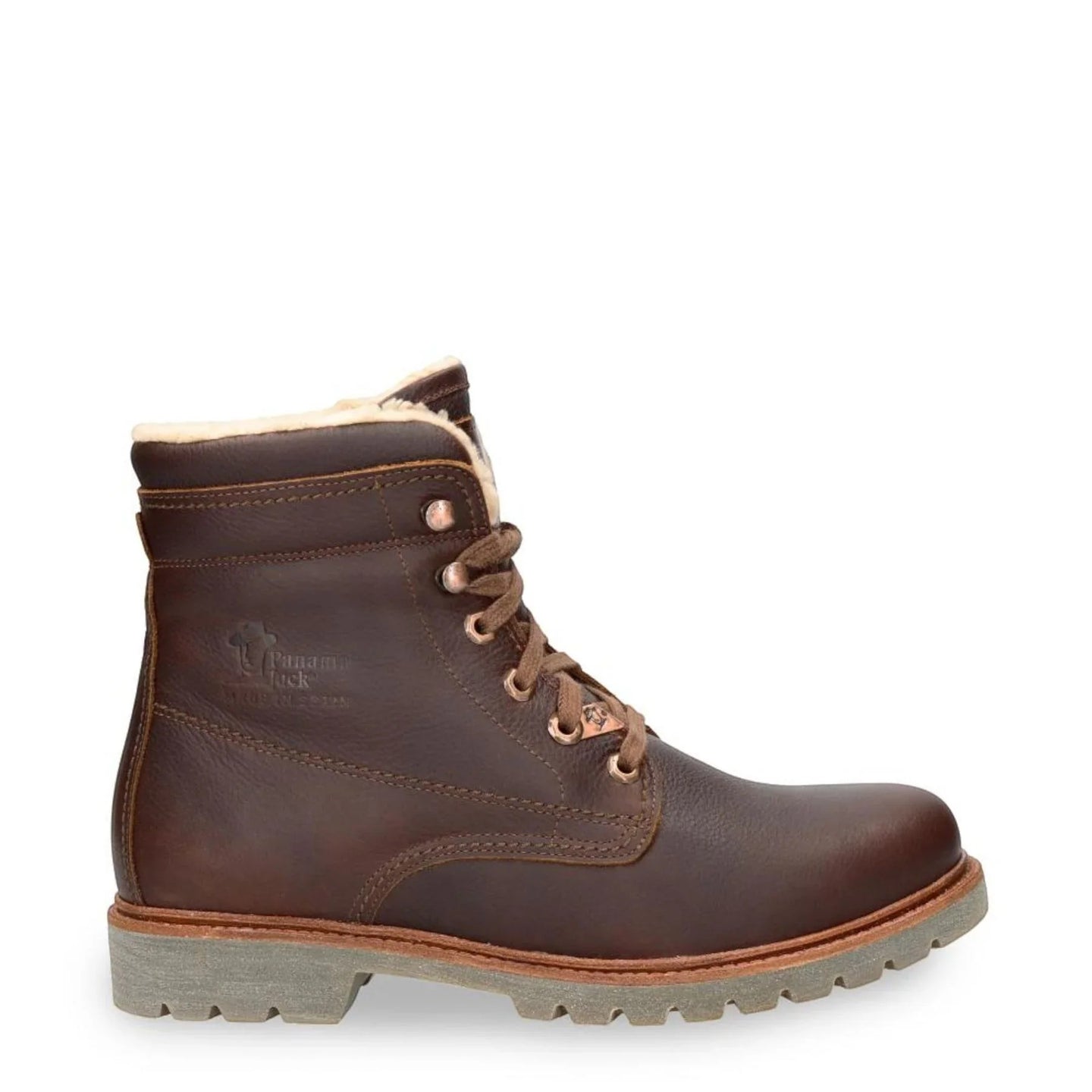 P03 Aviator C23 - Botines de cuero impermeables marrones para hombre
