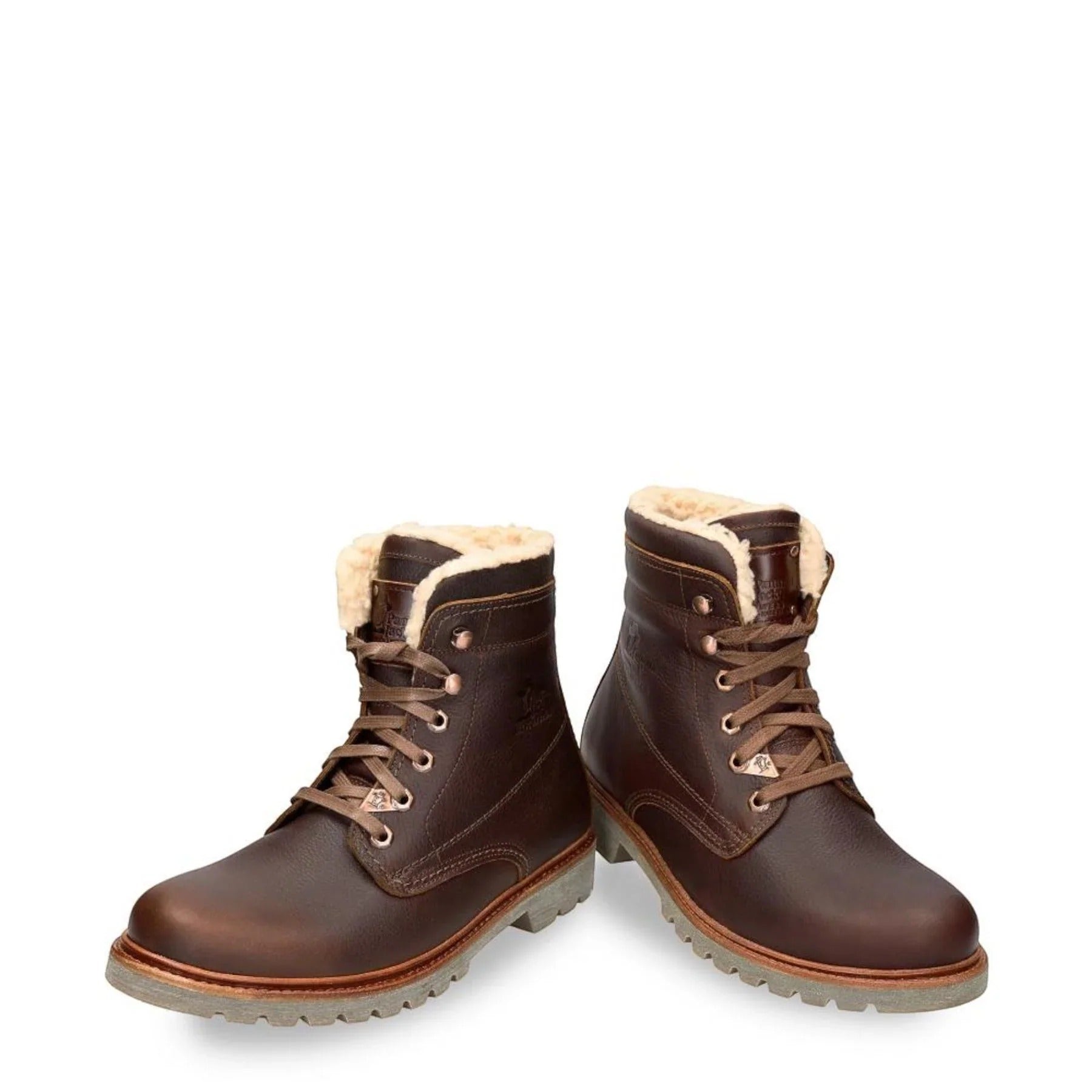 P03 Aviator C23 - Botines de cuero impermeables marrones para hombre