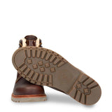 P03 Aviator C23 - Botines de cuero impermeables marrones para hombre