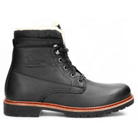 P03 Aviator - Botines de cuero negro para hombre