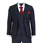 Parker - Blazer azul marino de corte entallado para hombre