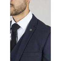 Parker - Blazer azul marino de corte entallado para hombre