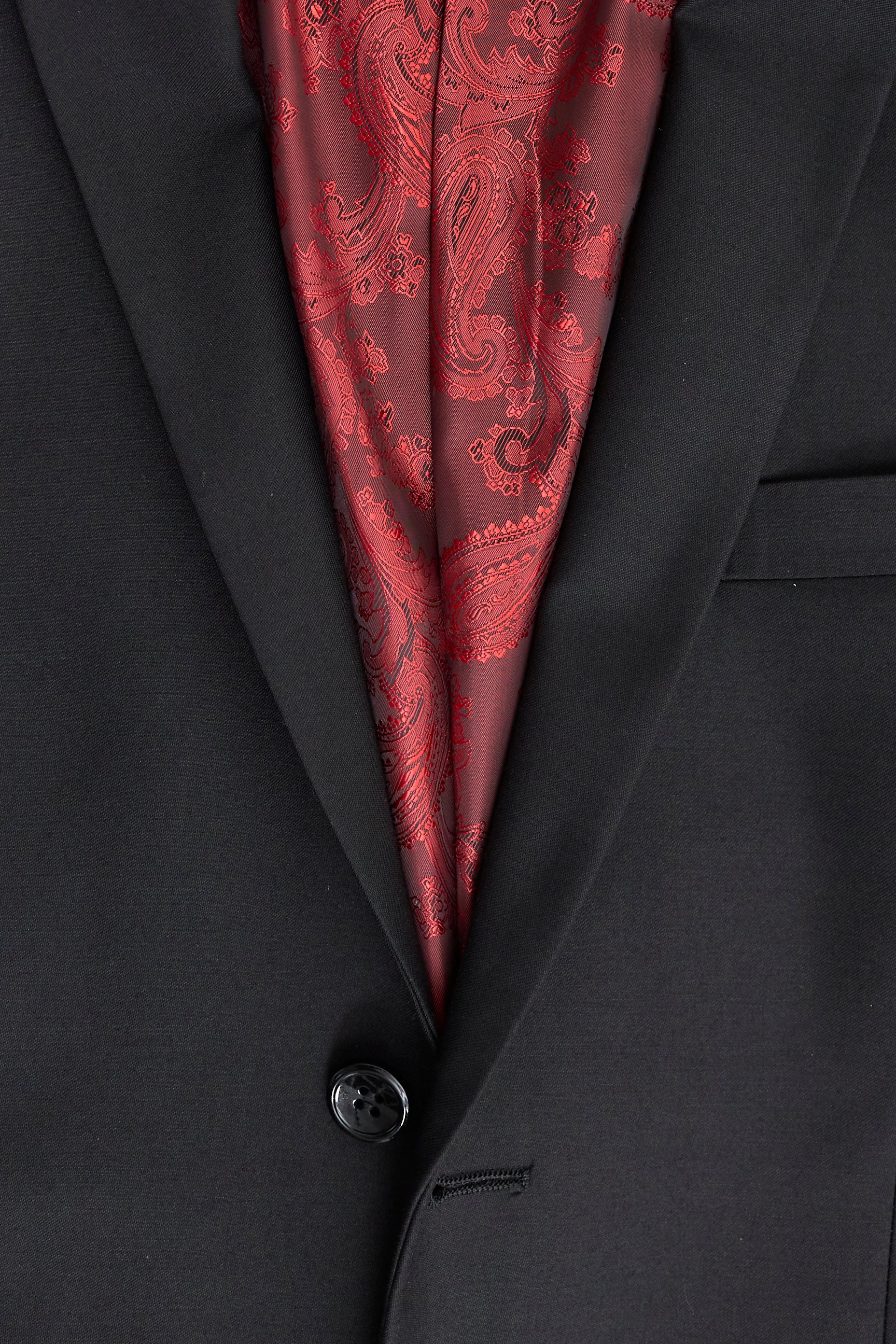 Paul Andrew Parker - Traje completo de hombre de 3 piezas negro, corte entallado, estilo clásico, ideal para porteros, funerales y luto.