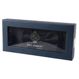 Conjunto de regalo para hombre: pajarita, pañuelo de bolsillo, gemelos, color negro.