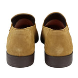 Zapatos mocasines para hombre color tostado con borlas, de gamuza auténtica, elegantes, informales, para conducir, clásicos.