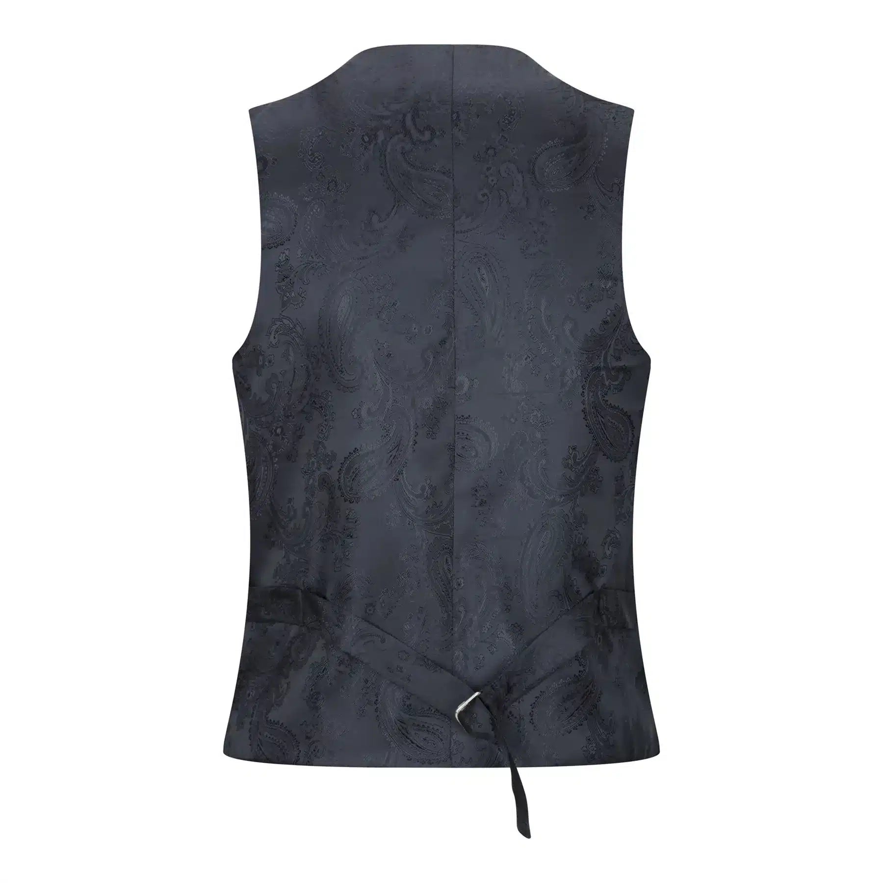 Traje completo de 3 piezas negro para niño, corte entallado, clásico para bodas, lutos y funerales.