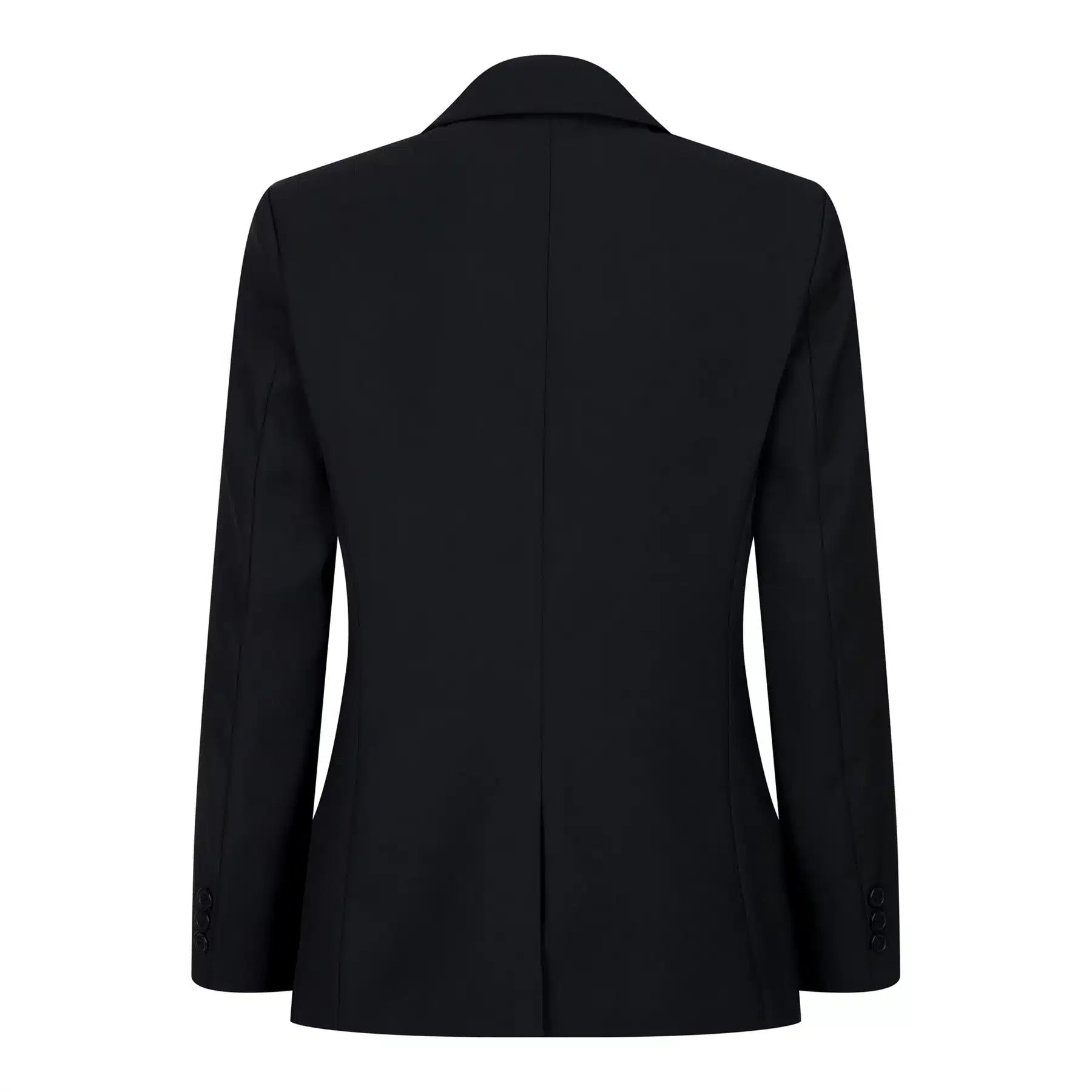 Traje completo de 3 piezas negro para niño, corte entallado, clásico para bodas, lutos y funerales.