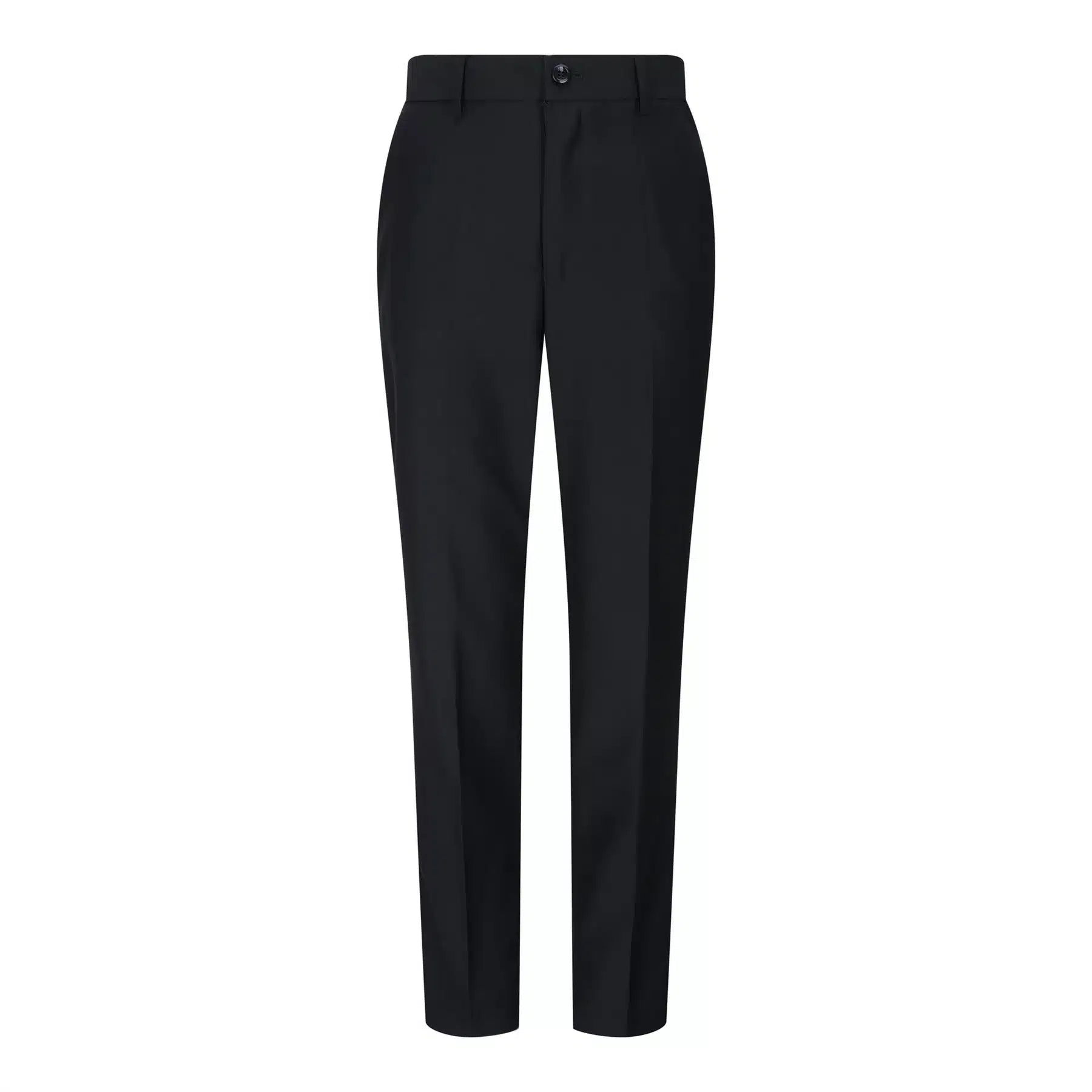 Traje completo de 3 piezas negro para niño, corte entallado, clásico para bodas, lutos y funerales.