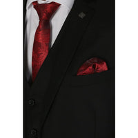 Parker - Blazer negro liso para hombre