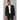 Parker - Blazer negro liso para hombre