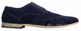 Zapatos brogue de ante para hombre Patron 238, estilo casual elegante, en rojo, marrón, azul marino y negro, con cordones, estilo retro.