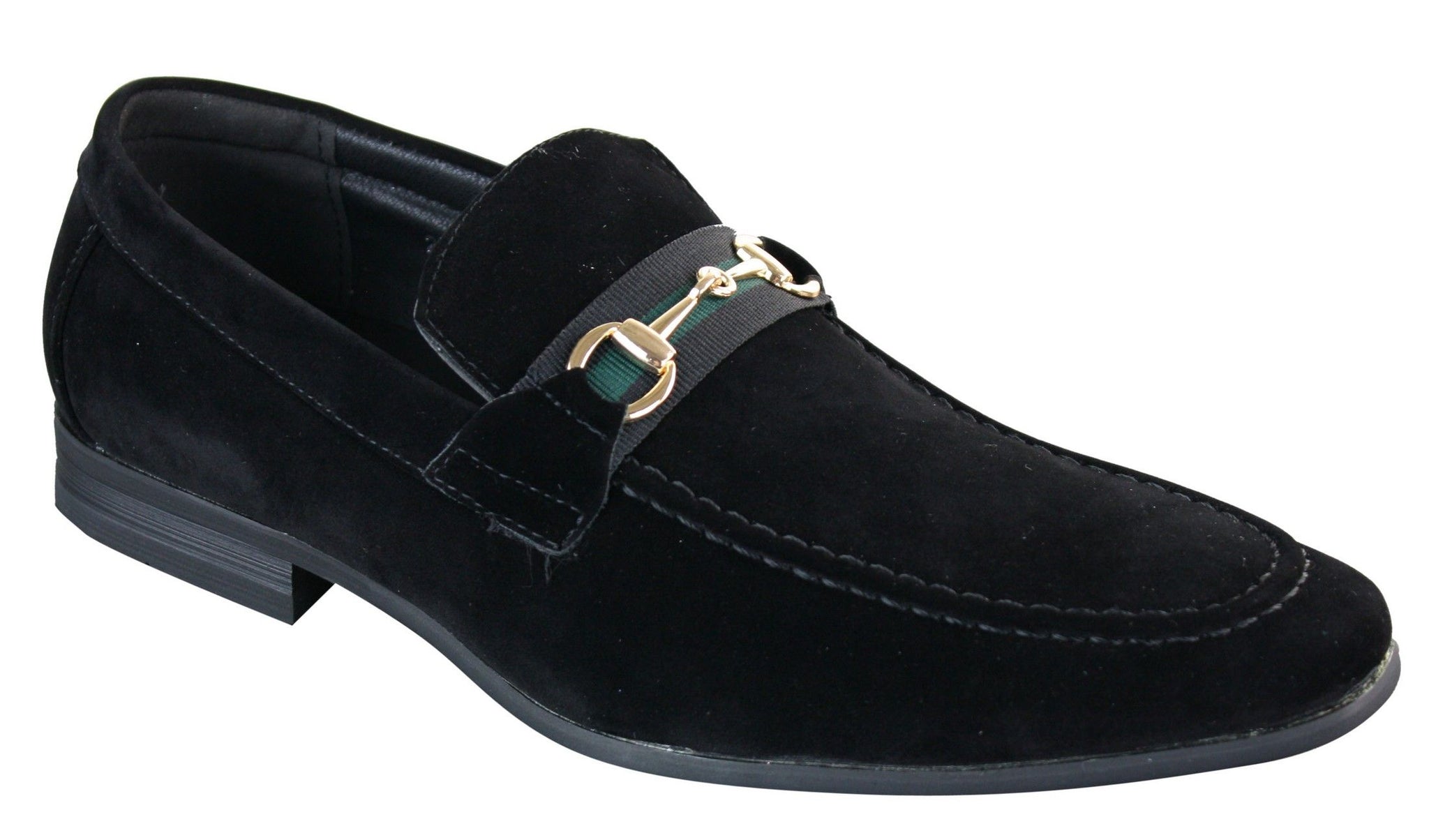 Patron 239 Zapatos de ante para hombre, mocasines con hebilla, estilo casual elegante, azul marino, marrón, negro, PU