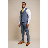 Chaleco de cuadros azules para hombre Phantom