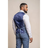Chaleco de cuadros azules para hombre Phantom