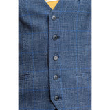 Chaleco de cuadros azules para hombre Phantom