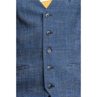 Chaleco de cuadros azules para hombre Phantom