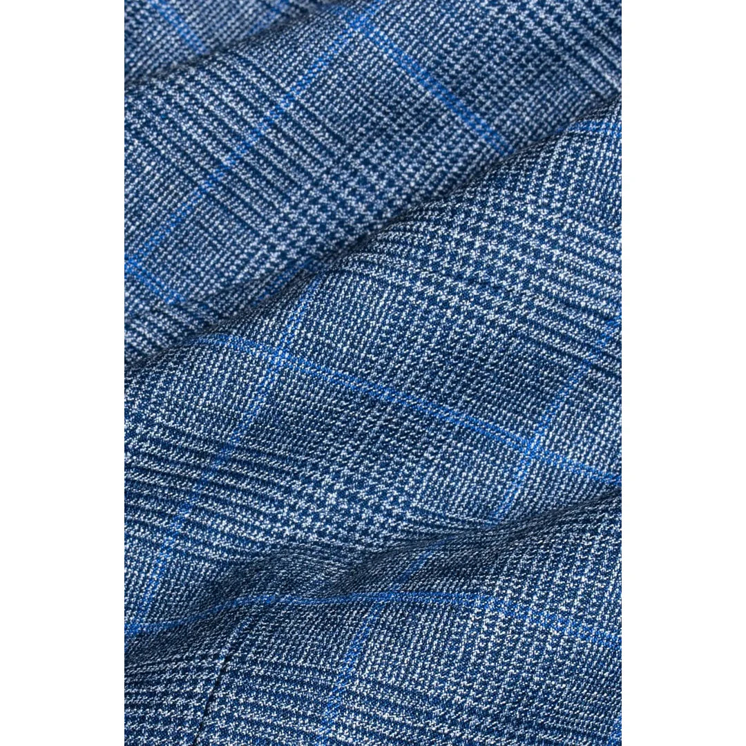Chaleco de cuadros azules para hombre Phantom