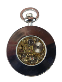Reloj de bolsillo automático mecánico vintage de plata