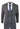 Traje de tres piezas Cavani Power - Glen Check gris