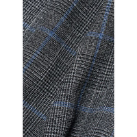 Power - Blazer ajustado a cuadros grises para hombre