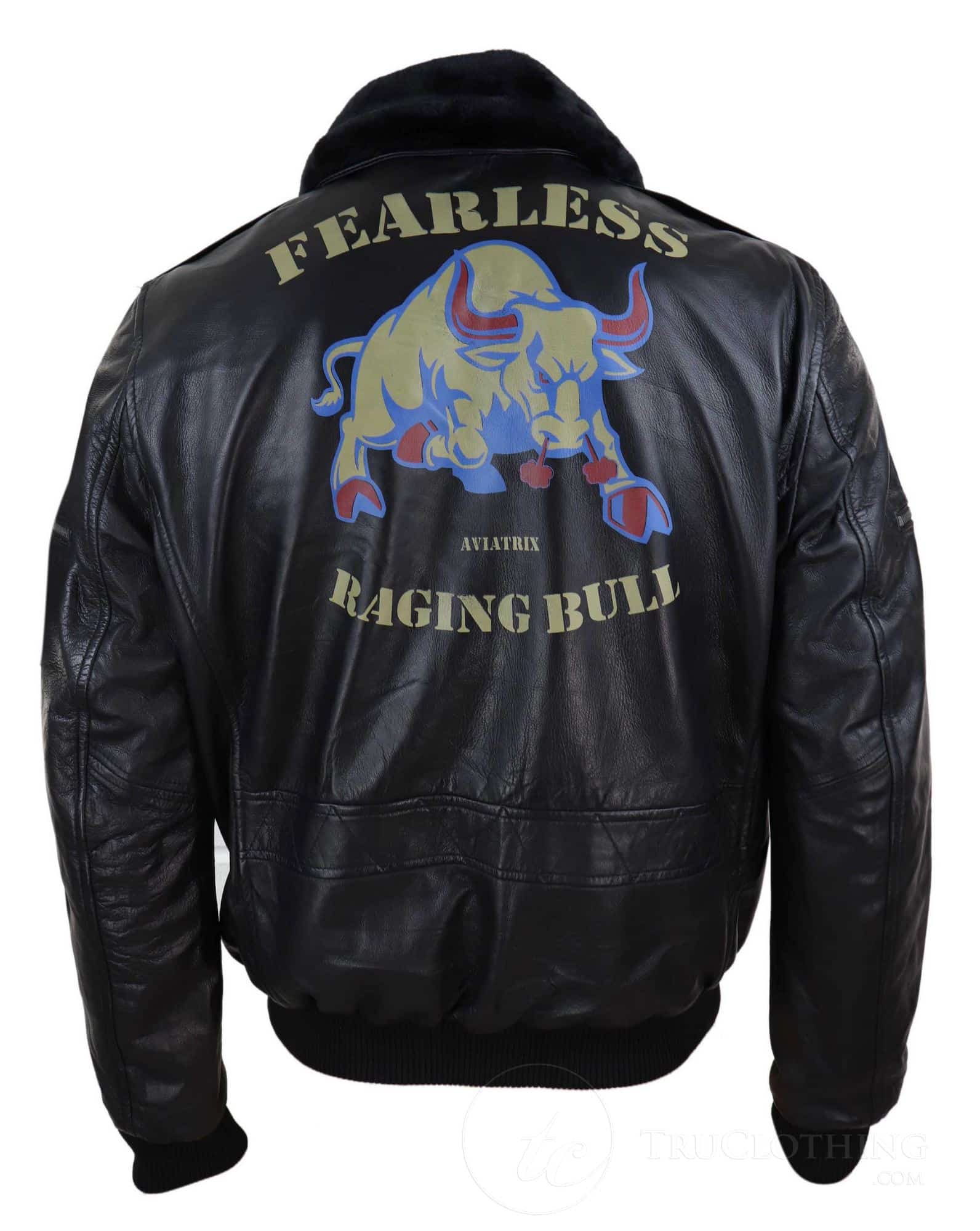 Chaqueta bomber clásica de cuero auténtico para hombre