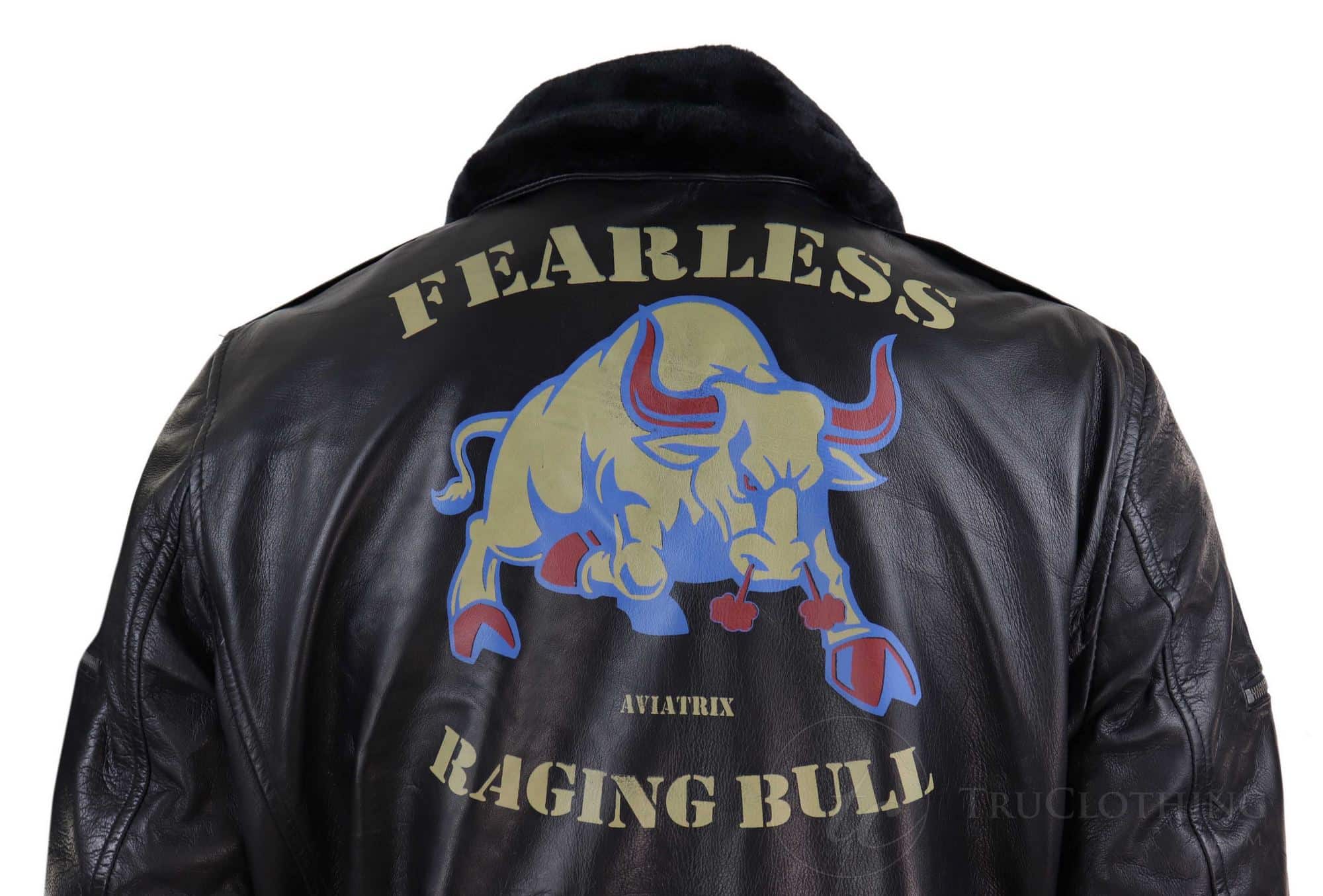 Chaqueta bomber clásica de cuero auténtico para hombre