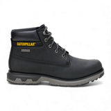 Pursue - Botas de trabajo y senderismo de cuero negro para hombre