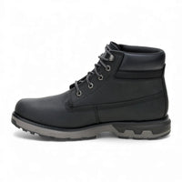Pursue - Botas de trabajo y senderismo de cuero negro para hombre