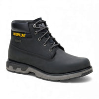Pursue - Botas de trabajo y senderismo de cuero negro para hombre