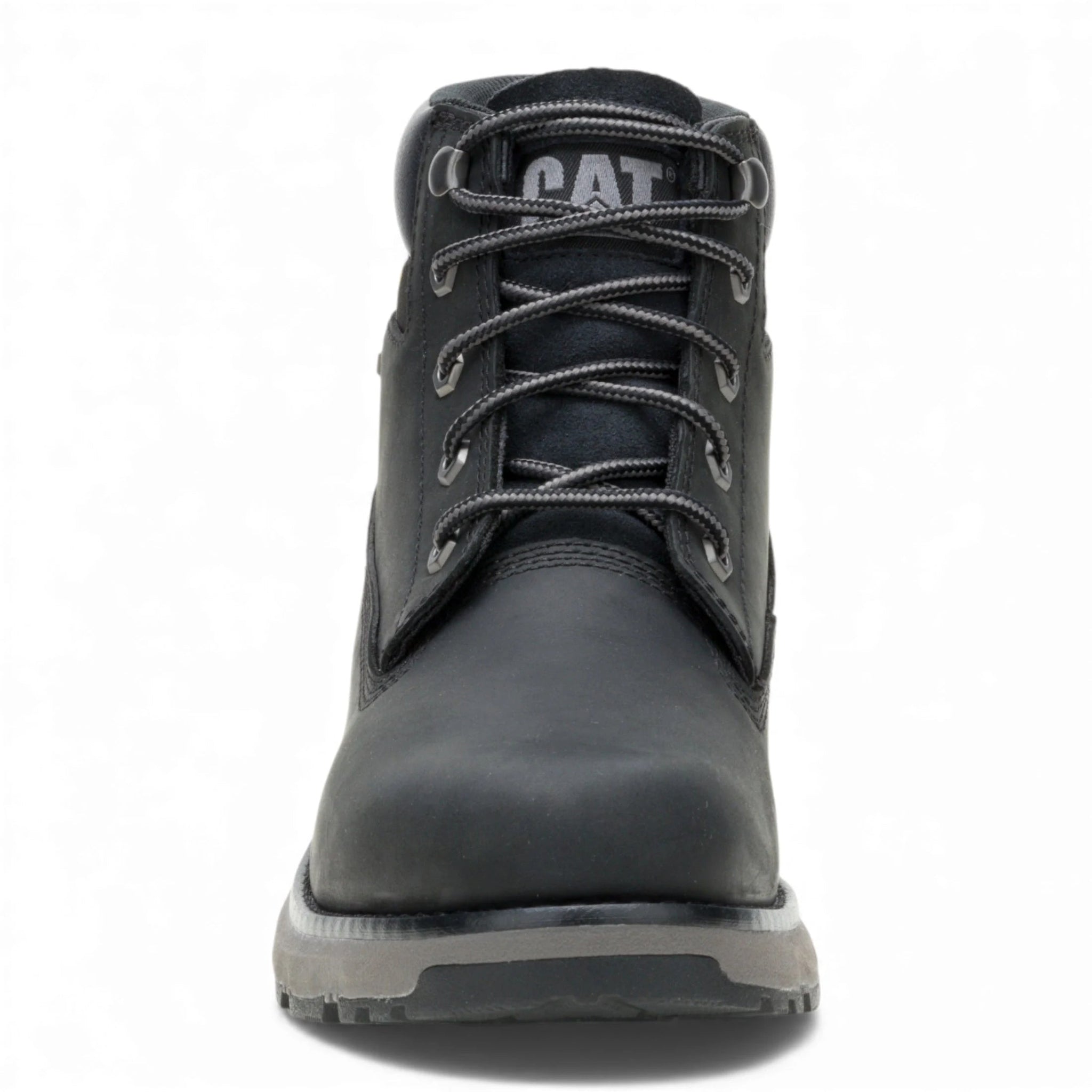 Pursue - Botas de trabajo y senderismo de cuero negro para hombre