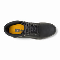 Pursue - Botas de trabajo y senderismo de cuero negro para hombre