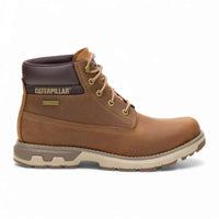 Pursue - Botas de trabajo y senderismo de cuero marrón para hombre