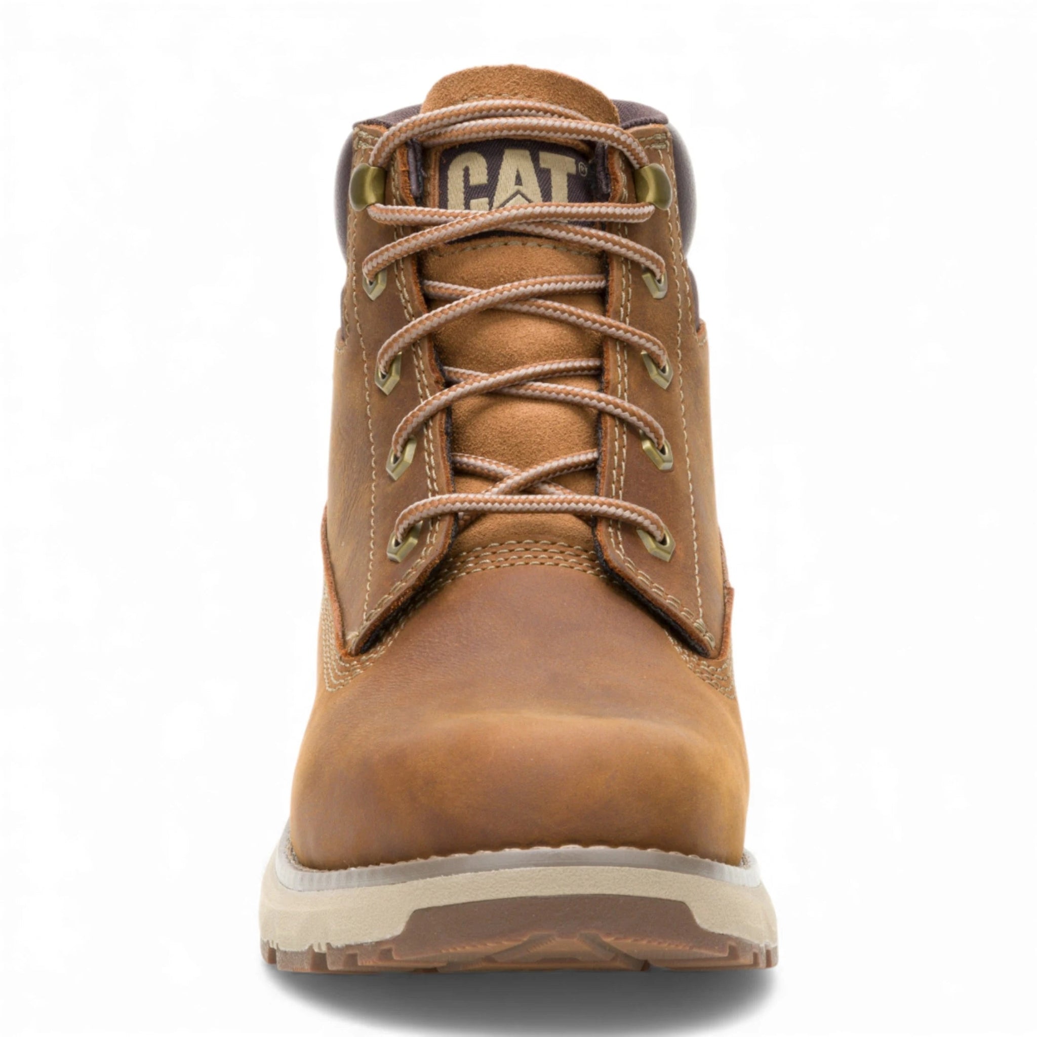 Pursue - Botas de trabajo y senderismo de cuero marrón para hombre