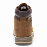 Pursue - Botas de trabajo y senderismo de cuero marrón para hombre