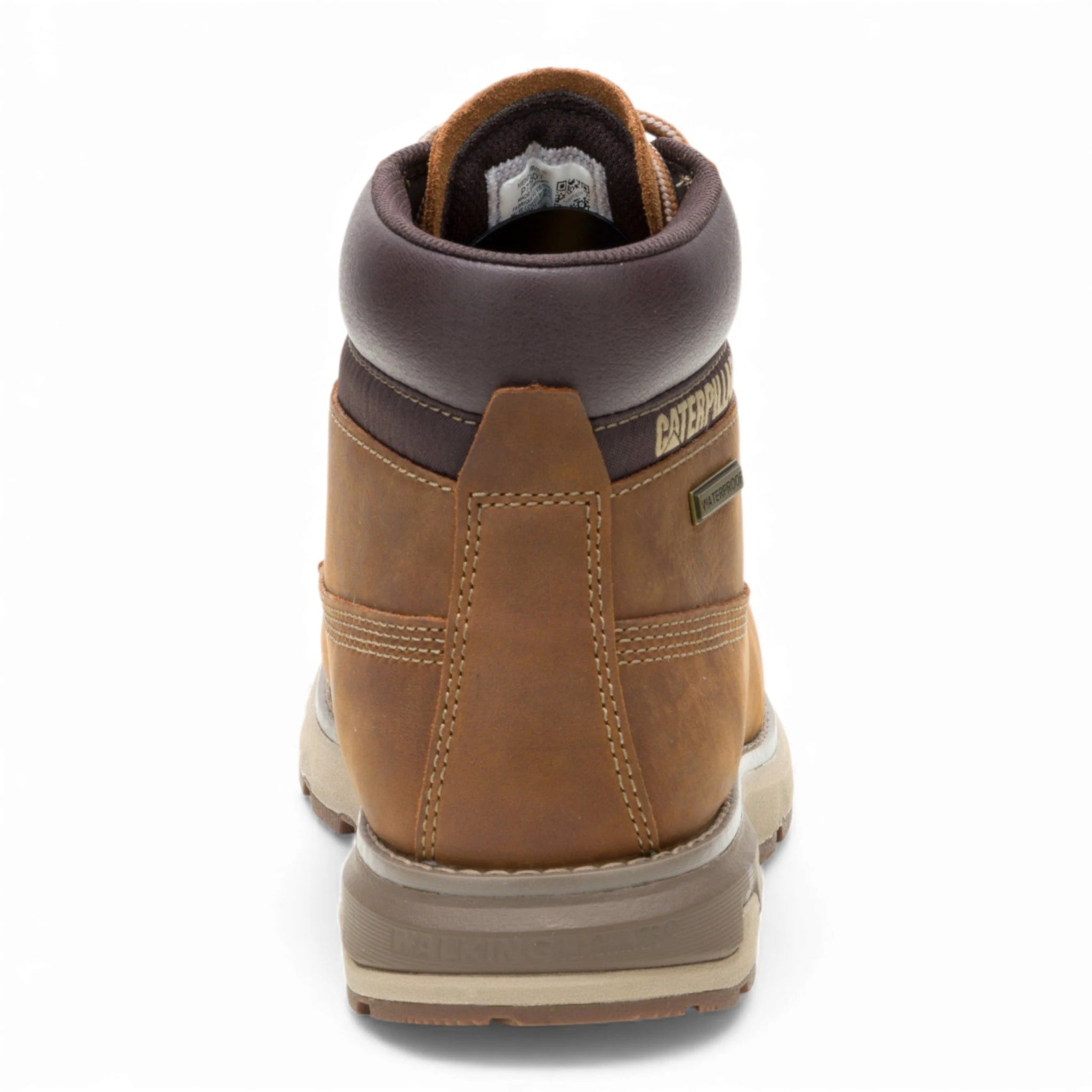 Pursue - Botas de trabajo y senderismo de cuero marrón para hombre