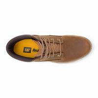 Pursue - Botas de trabajo y senderismo de cuero marrón para hombre