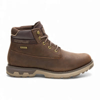 Pursue - Botas de trabajo y senderismo para hombre en cuero marrón oscuro