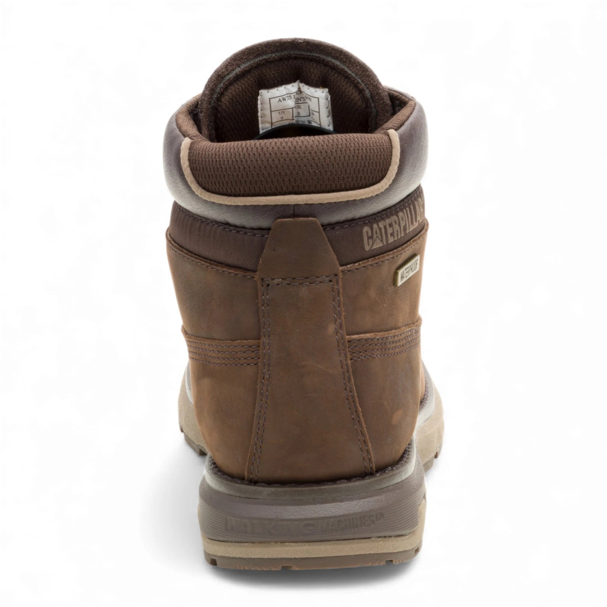 Pursue - Botas de trabajo y senderismo para hombre en cuero marrón oscuro