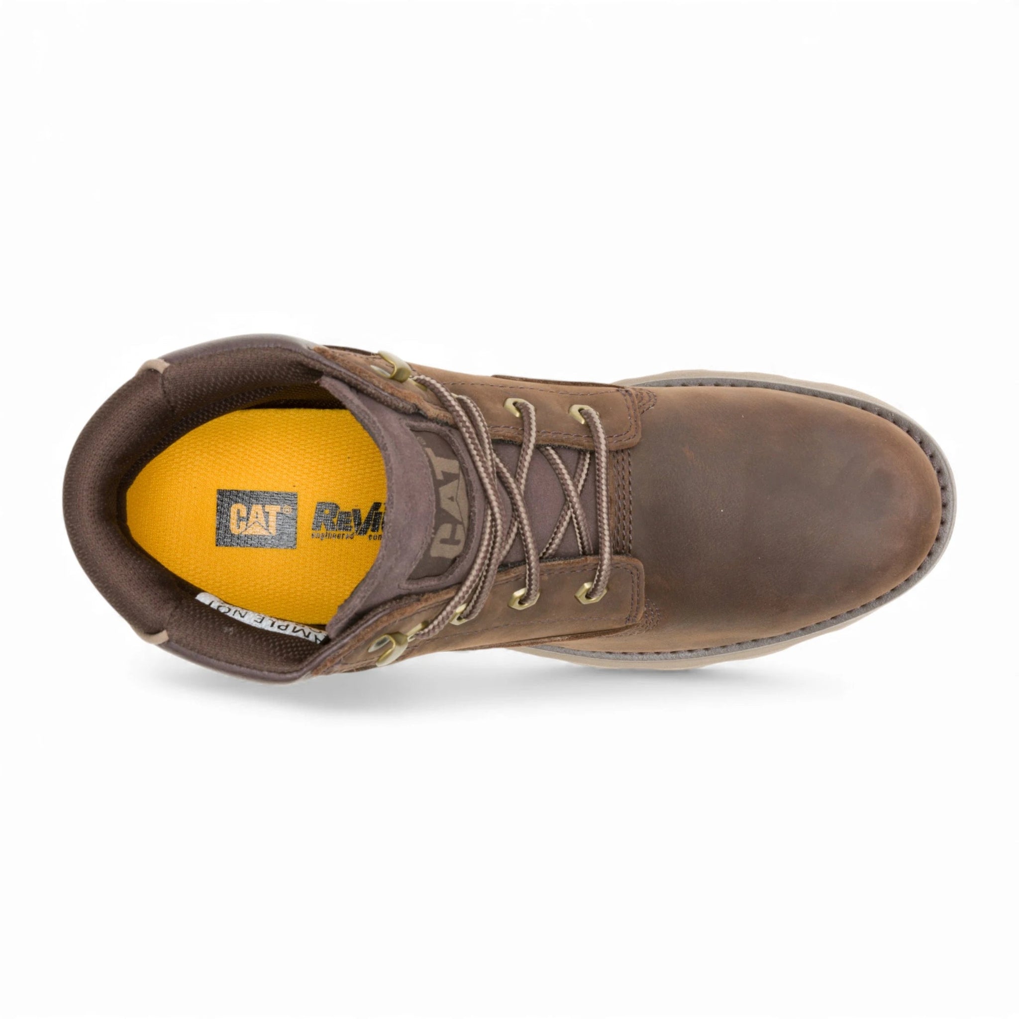 Pursue - Botas de trabajo y senderismo para hombre en cuero marrón oscuro