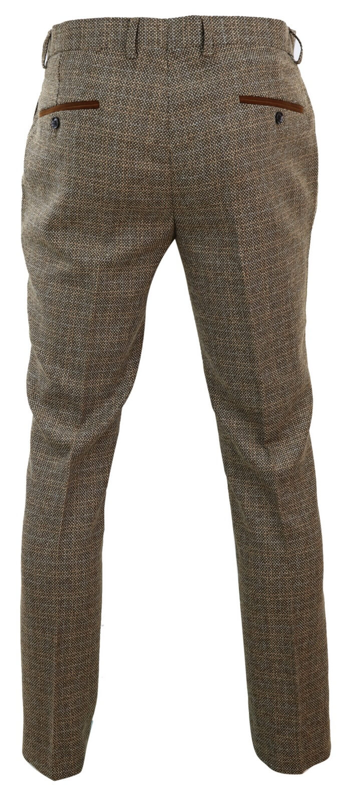 Ralph - Pantalones de tweed marrón para hombre