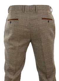 Ralph - Pantalones de tweed marrón para hombre