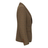 Ralph - Blazer de mujer de tweed marrón de corte entallado