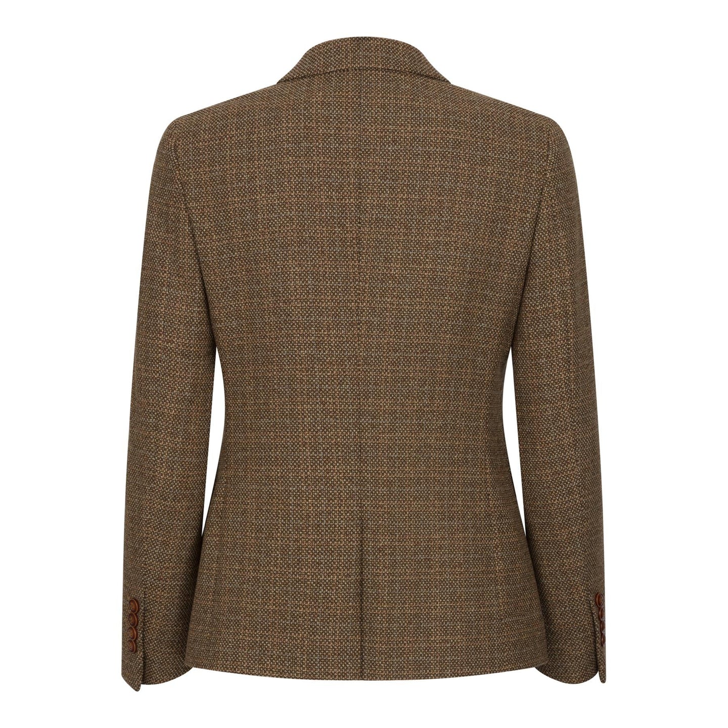 Ralph - Blazer de mujer de tweed marrón de corte entallado