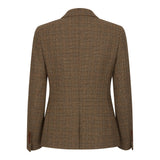 Ralph - Blazer de mujer de tweed marrón de corte entallado