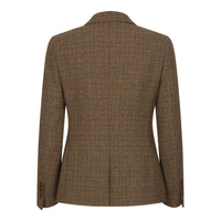 Ralph - Blazer de mujer de tweed marrón de corte entallado